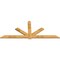 Ekena Millwork Kennewick Rough Sawn Timber Gable Bracket, Western Red Cedar, 108"W x 45"H x 2"D x 6"F, 10/12 Pitch GBW108X45X0206KEN00RWR - alternate 2